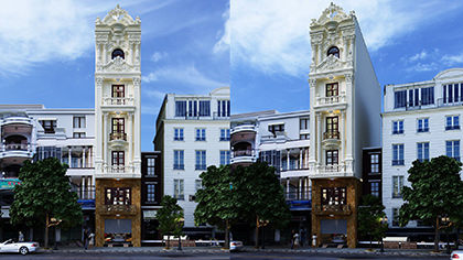 Nhà phố kiến trúc tân cổ điển - Kiến Trúc Trịnh Gia - Công Ty CP Kiến Trúc Và Xây Dựng Trịnh Gia